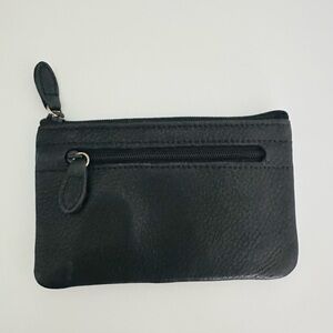 Madison Studio Black Leather Zipper Pouch